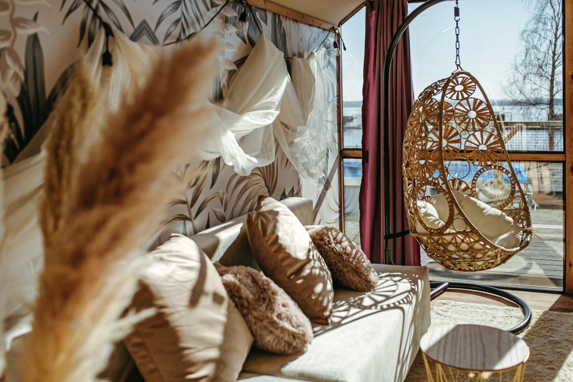 Herbals - Tree&Lake Houses With Bath, Sauna, Bikes, Motorboat Mielno  Chambre photo