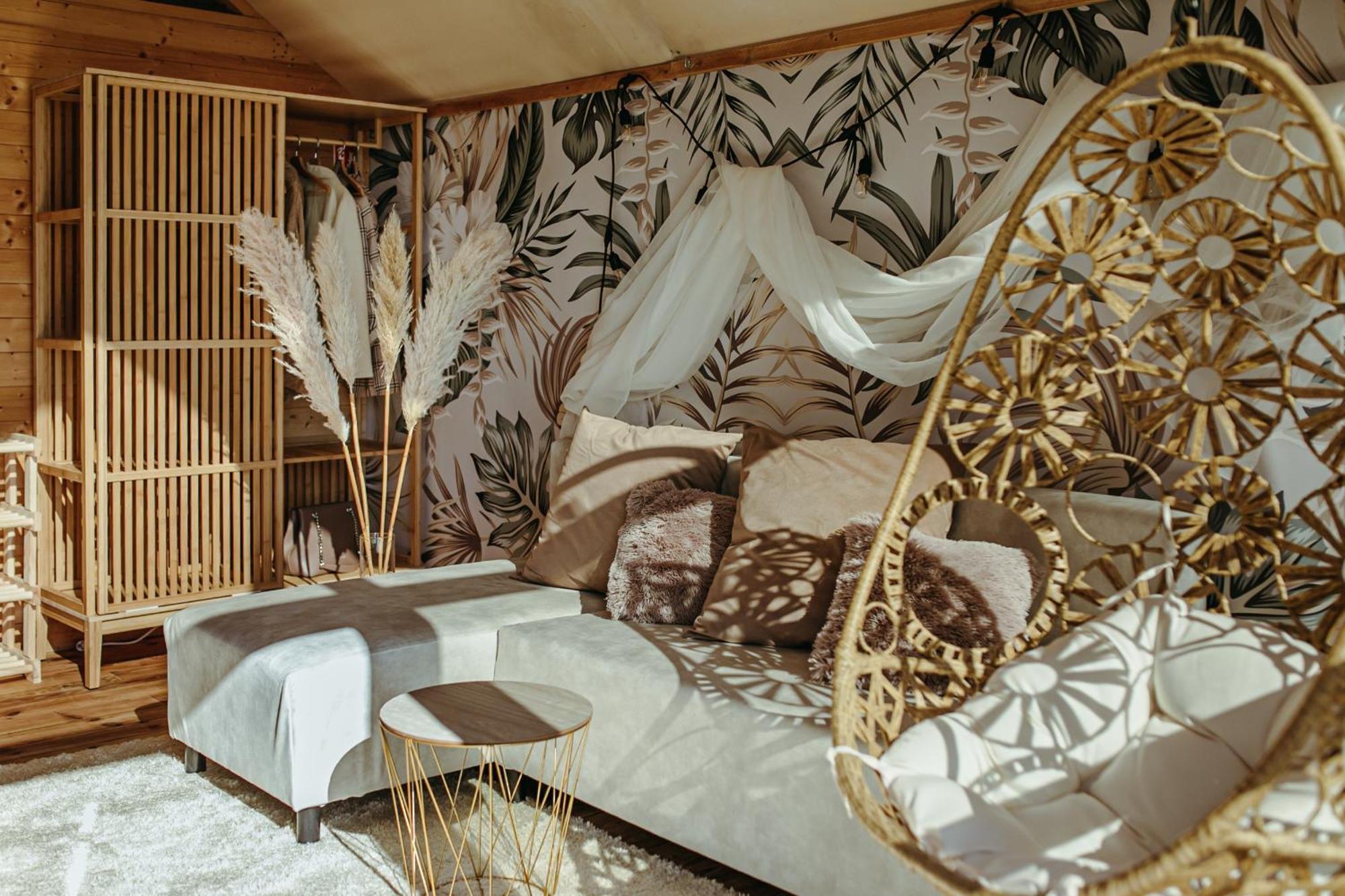 Herbals - Tree&Lake Houses With Bath, Sauna, Bikes, Motorboat Mielno  Chambre photo